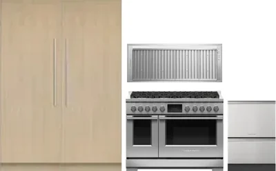 5 Piece Package Includes Refrigerator, Freezer, Range, Hood And Dishwasher